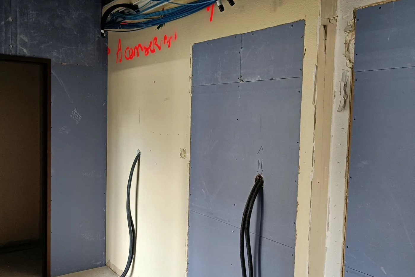 Rénovation électrique en cours à Mouroux